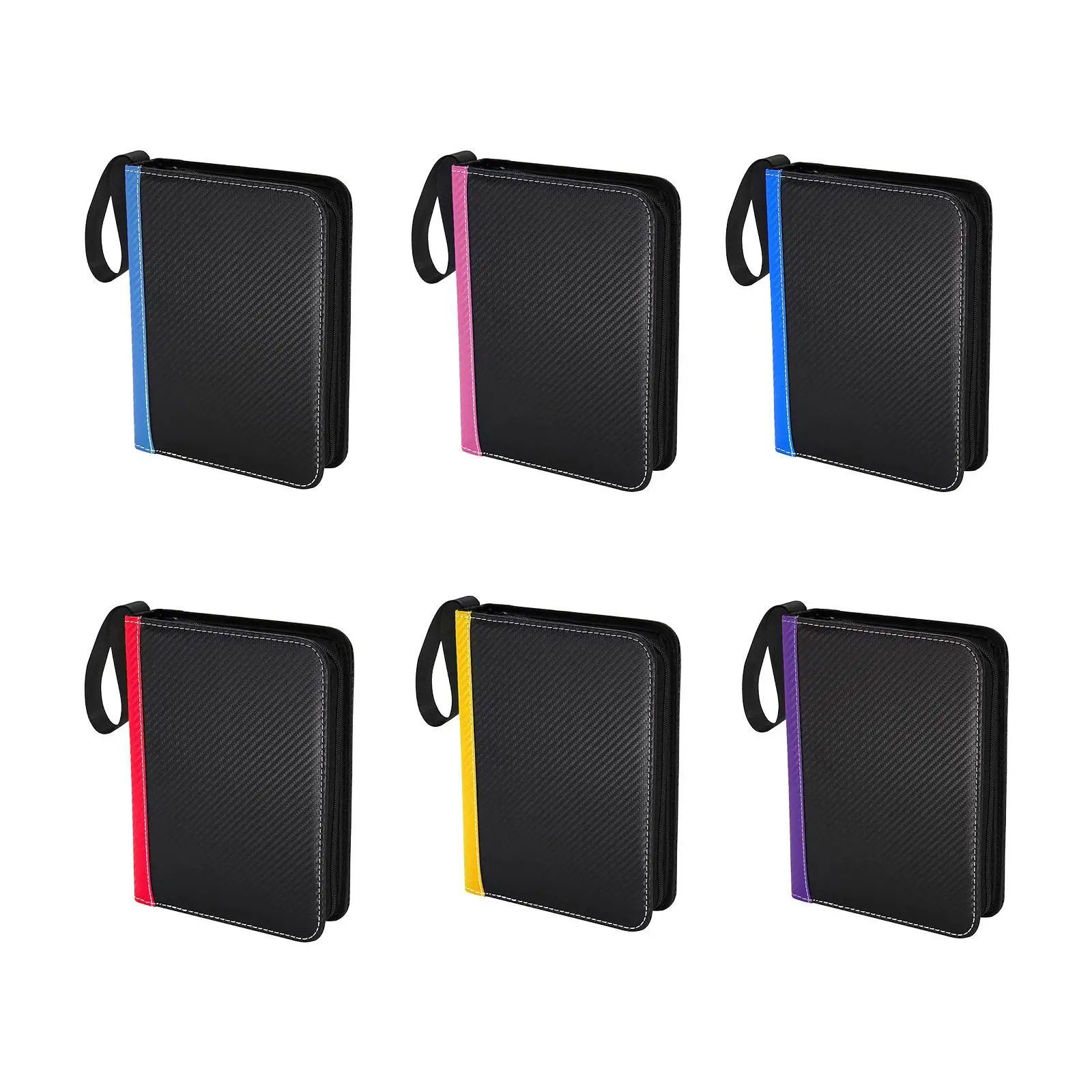 Card Holder Binder 9 Pocket Album for Baseball Cards Storage Zipper Case for Collectible Cards Hobby Gift