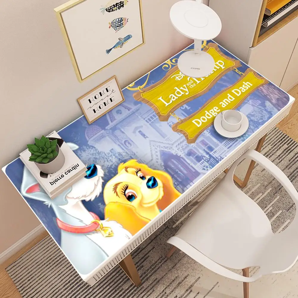 Disney Lady and the Tramp Mousepad 90x40cm Big Keyboard Mat Table Mat Students Gamer Desktop Mousepad Gaming Mouse Pad