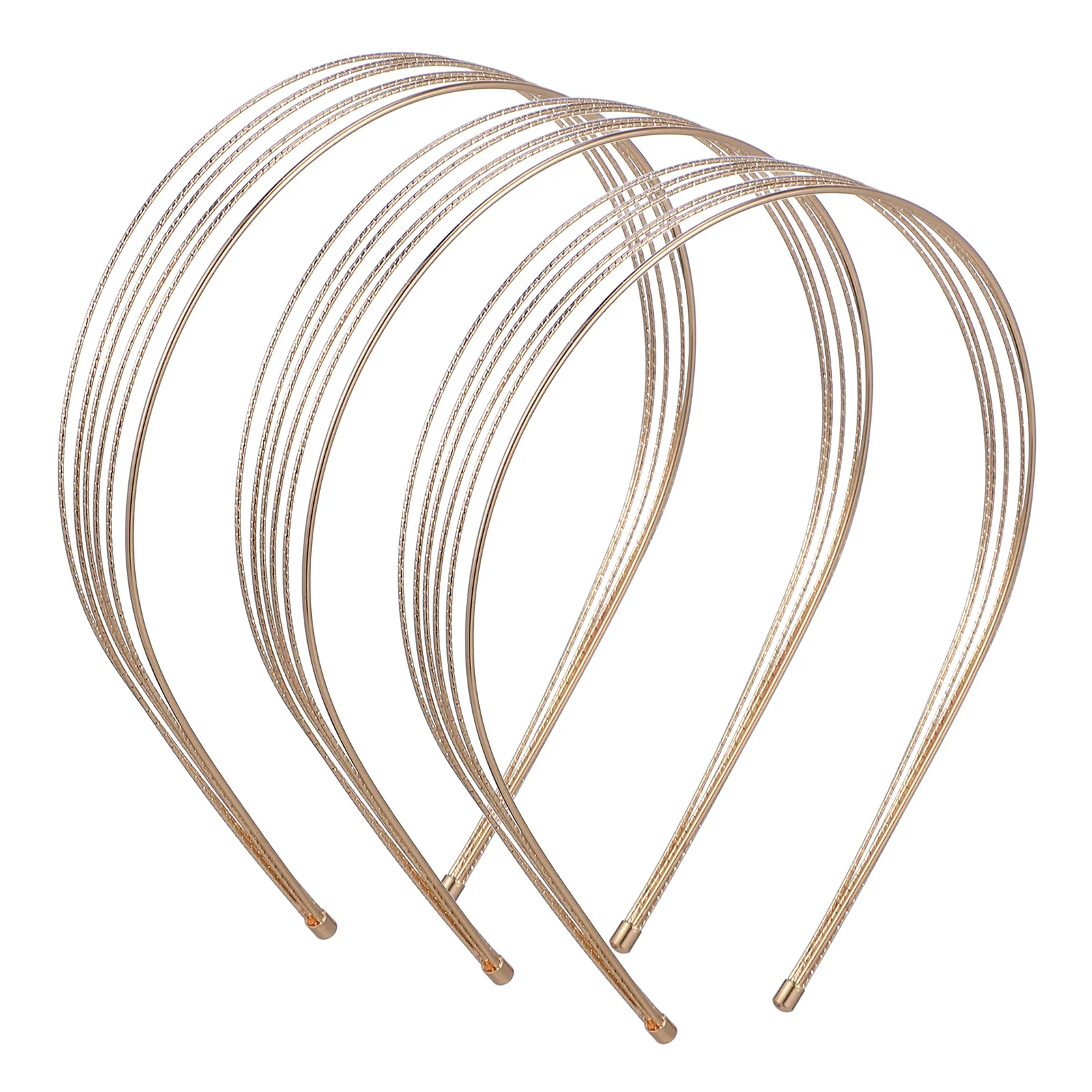 

3Pcs Multi Layers Metal Wire Headband Thin Hair Band Wedding Party Bridal Hair Accessories Layered Headband Bridal Headdress