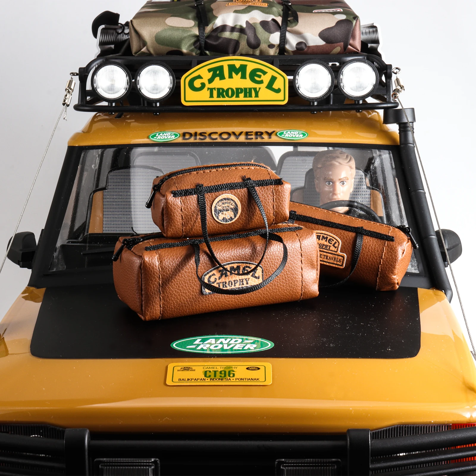 ملصقات جلدية محاكية لسيارات التحكم عن بعد، زخرفة بمقياس كاميل تروفي لسيارات التحكم عن بعد بمقياس 1/10 و1/18 و1/24 مثل SCX10 وFCX10 وTRX4 وTRX4M وSCX24