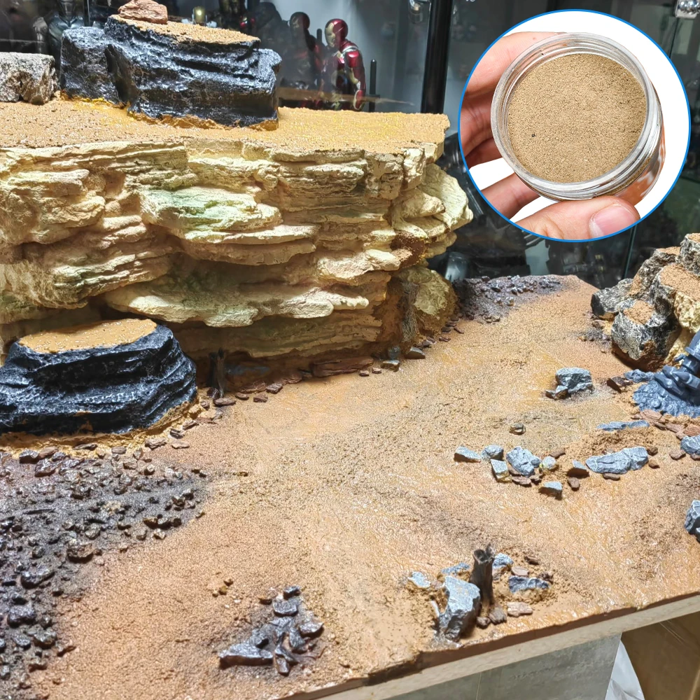100ML Terrain Modeling Scene Natural Soil for Wargaming Dioramas Miniature Landscape Diy Model Making Military Scenery Kits