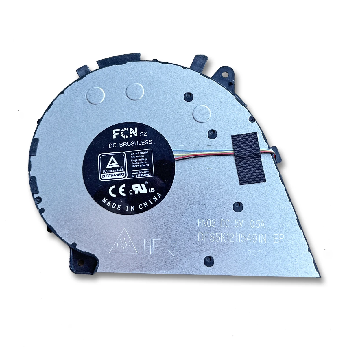 For Lenovo Yoga 7i-14ITL5 CPU Cooling Fan New Original Laptop Cooler Radiator Heat Sink DC 5V 0.5A DFS5K12115491N