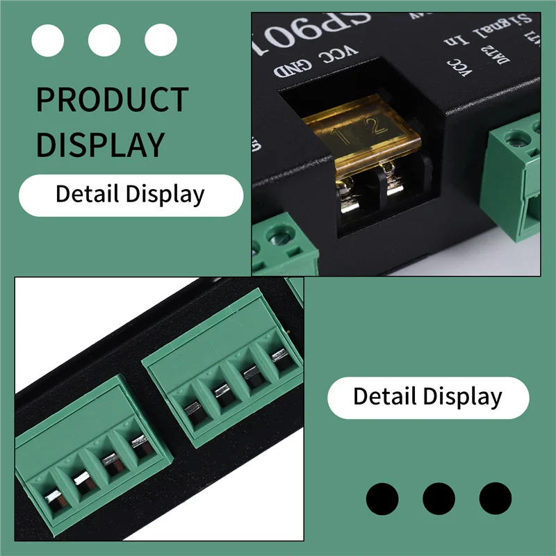 SP901E LED Pixel WS2812B WS2811 Ripetitore amplificatore di segnale SPI per WS2813 SK6812 WS2815 WS2801 SK9822 ecc. Tutti i RGB