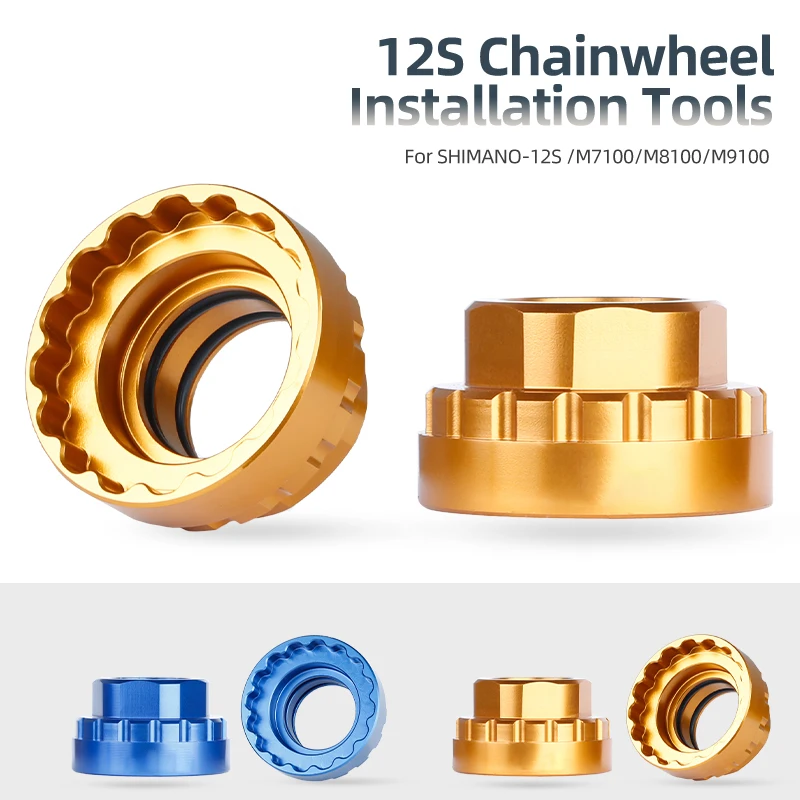 Herramienta de montaje de plato de 12 velocidades para Shimano SM-CRM95 SM-CRM85 SM-CRM75 TL-FC41 FC41 M9100 M8100 M7100 herramienta de reparación manivelas