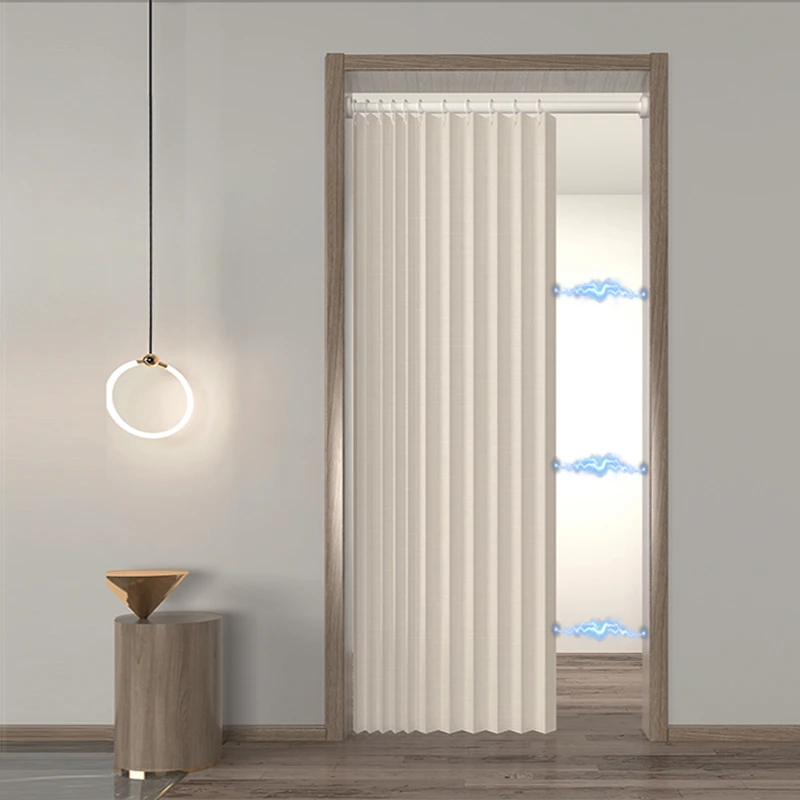 

folding door curtain without punching partition curtain, household air conditioning , bedroom foyer, kitchen