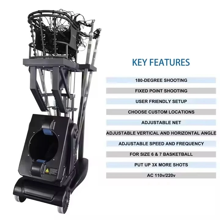 Mesin Pelatih Tembakan Bola Basket Cerdas Terlaris Peralatan Latihan Tembakan Bola Basket Cerdas