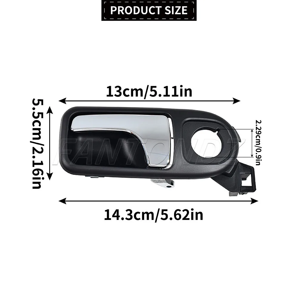 Innentürgriff für VW Lupo 1999–2006, Seat Arosa 1997–2005, 6 x 0837113D, 6 x 0837114D, Innentürgriff vorne links oder rechts – Detail 2