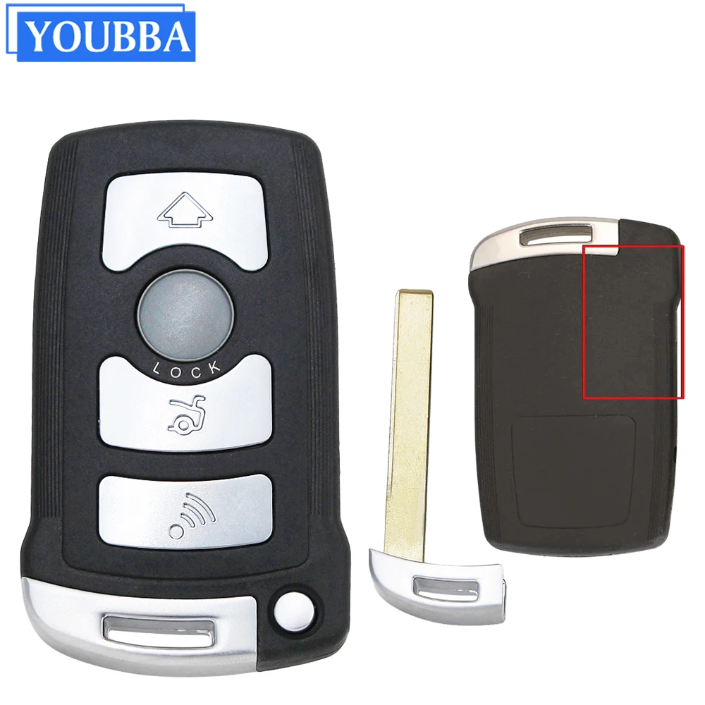 YOUBBA 4 أزرار الذكية سيارة مفتاح بعيد قذيفة الحال بالنسبة لسيارات BMW 7 سلسلة E65 E66 E67 E68 745i 745Li 750i المفاتيح فوب 2002 2003-2008