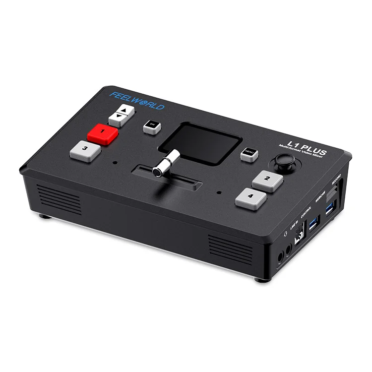 FEELWORLD L1 PLUS Layar Sentuh Kontrol PTZ USB3.0 Streaming Cepat Pengalih Video Mini Multi-kamera