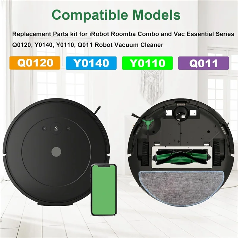 

A67P-3 шт. роликовая щетка для Irobot Roomba Combo Essential Series Q0120 Y0140 Y0110 Q011 робот-пылесос