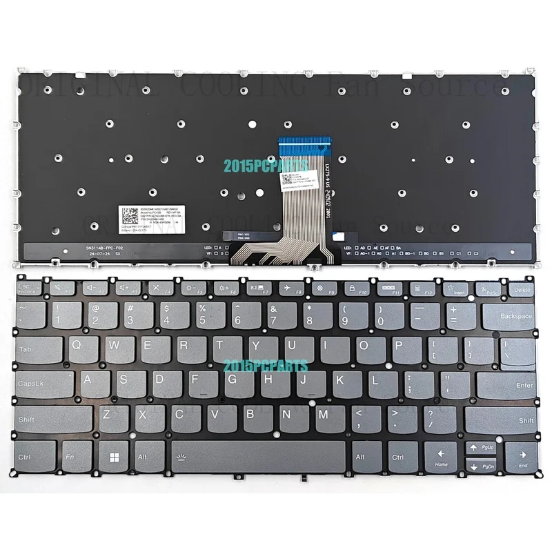R+  For Lenovo Yoga 7 14IRL8 ARP8 Yoga 7 2-in-1 14AHP9 14IML9 Keyboard Backlit US