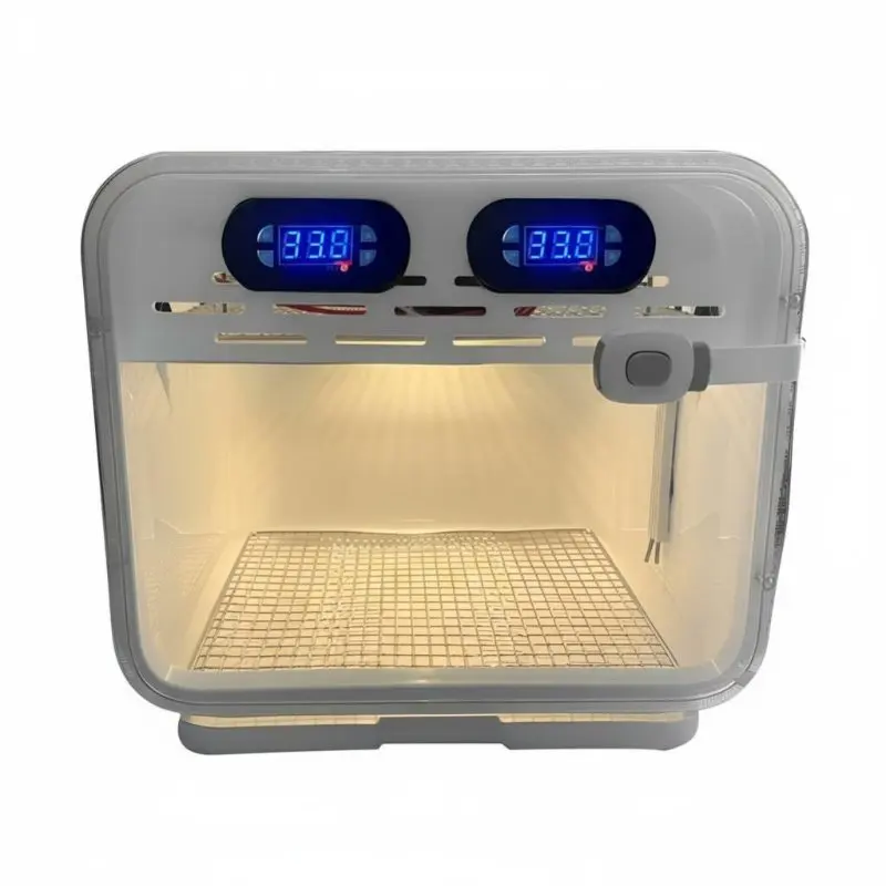 

Stainless Steel Bird Brooder, Warm Air Incubator, Temperature Control for Parrot Chicks, Lovebird, Sun Conure, Hand-Rearing