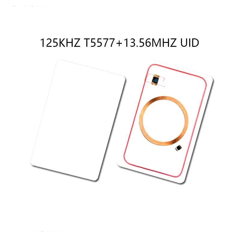 10 pcs Changeable Card Chip , UID Chip 13.56Mhz, 125 khz t5577, Rewritable Copy Key, Clone Card IC ID Card, RFID 1K, uid T5577