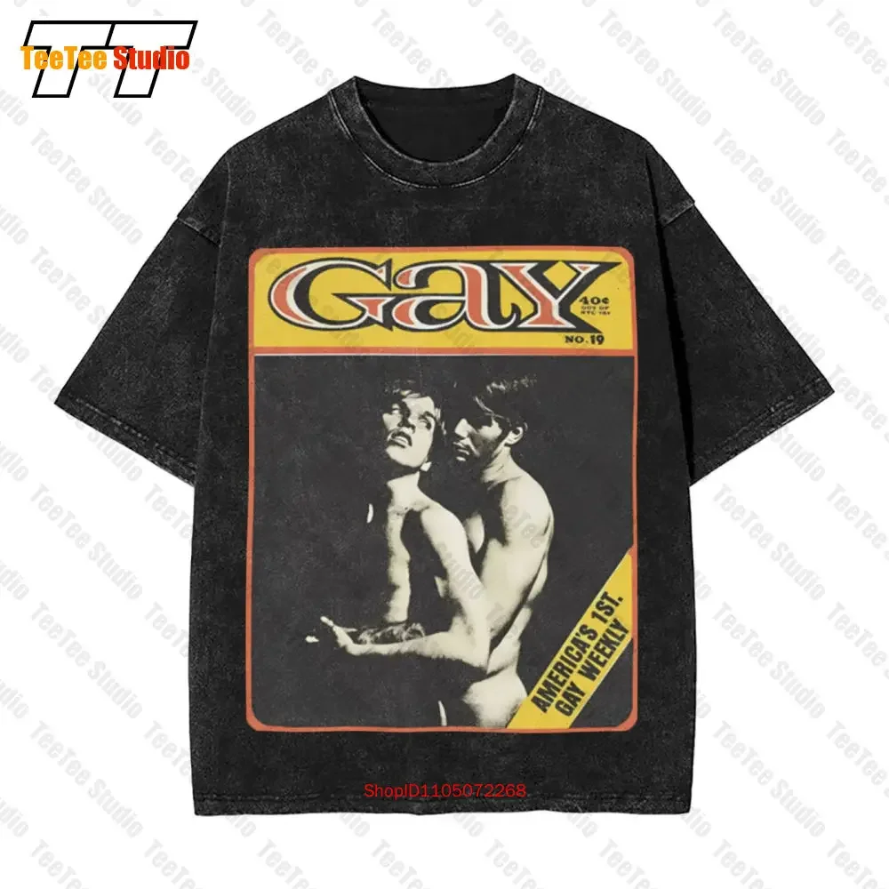 Gay Volume 19 America'S 1St Weekly 1970 Vintage Oversized T-Shirt Tee STA3