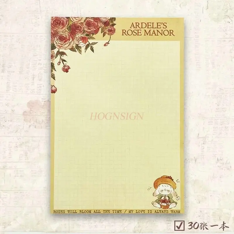 1book High aesthetic students can tear off their study notebooks, notes, horizontal lines, and grids