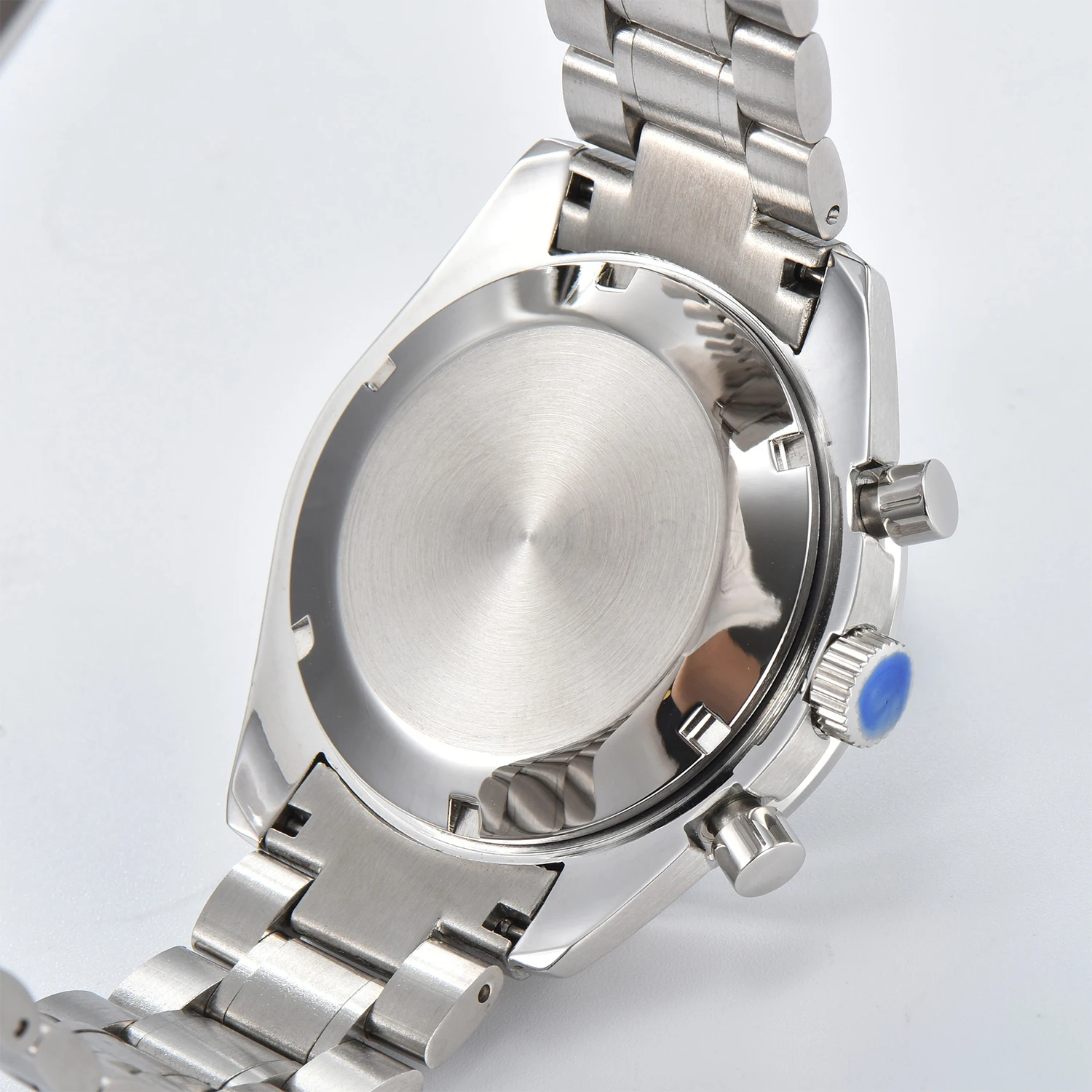 Orologio da uomo da 41 mm con cronografo con movimento VK64, vetro zaffiro e cinturino in acciaio inossidabile, orologio personalizzato da uomo d'affari di lusso