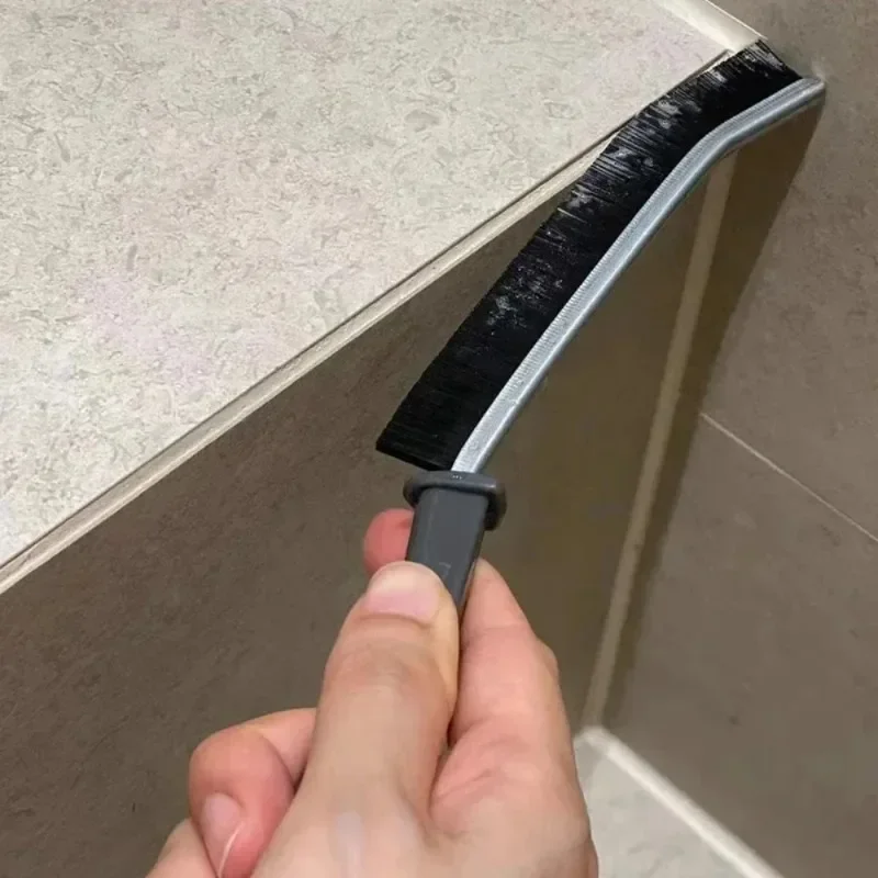 10pcs Bathroom Kitchen Gap Cleaning Brush Durable Grout Hard Bristle Long Handle Cleaner Brush for Tile Gaps Window Frames Door