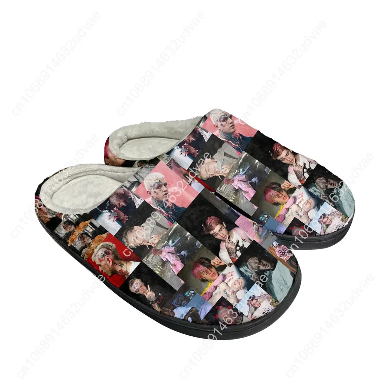 حار الهيب هوب مغني الراب ليل اللمحة المنزل القطن مخصص النعال الصنادل أفخم غرفة نوم عادية الدفء رجل إمرأة حذاء النعال الحراري #3