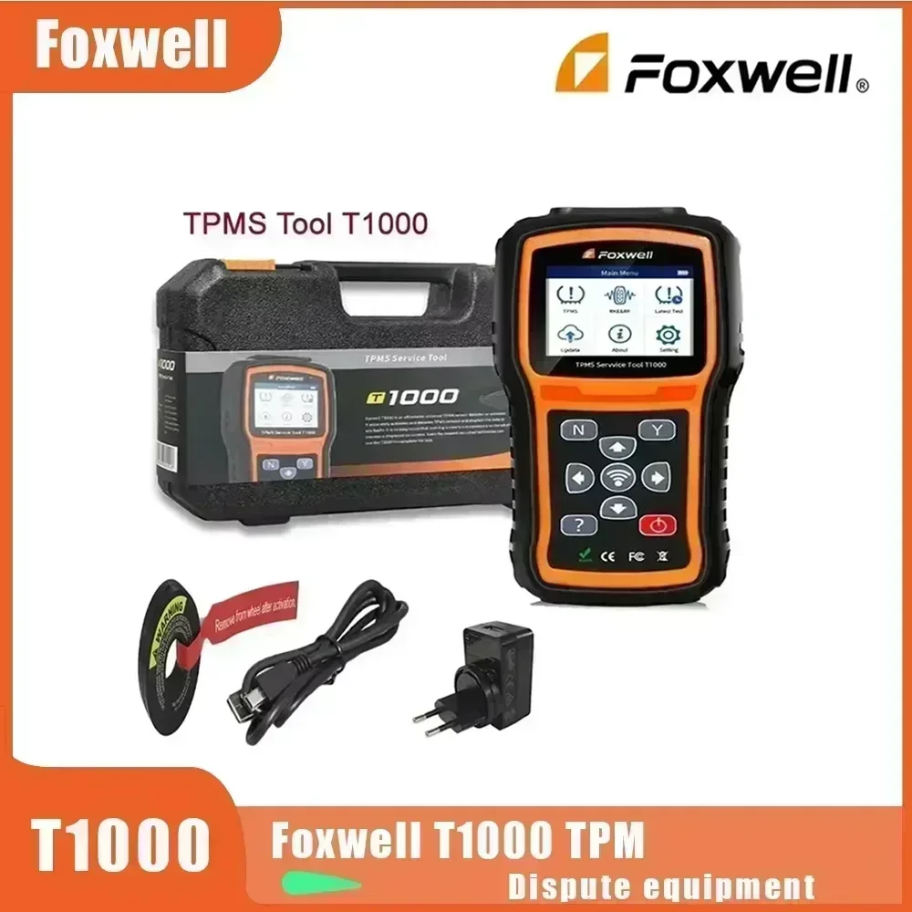 Foxwell T1000 TPMS programming tool foxwell scanner Auto Tester Sensors tpms activation tool Check RF Key tire sensor key tester