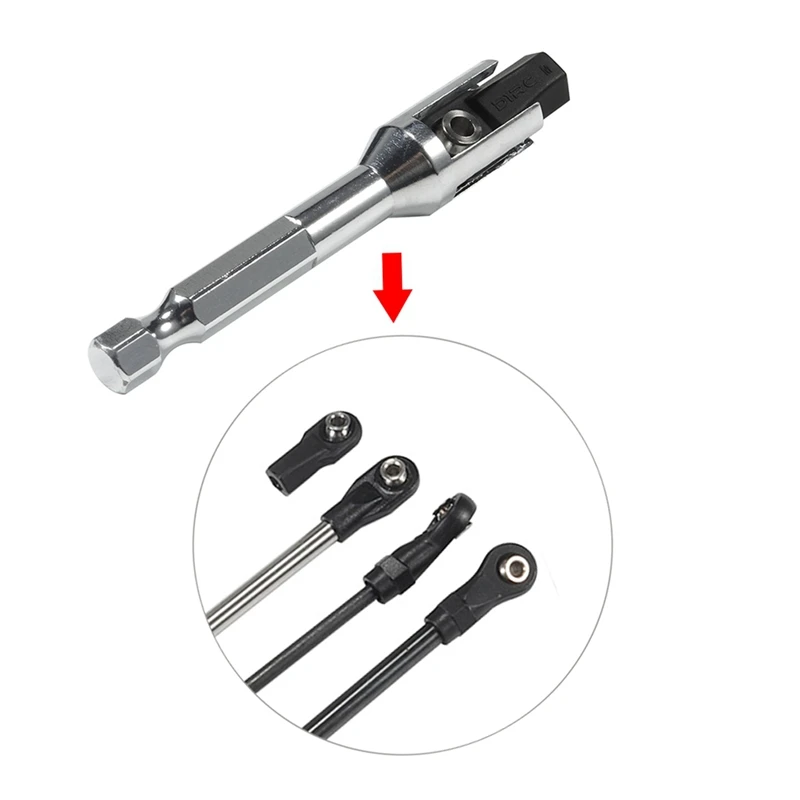 Best-Quick Assembly Tool Ball Joint Wrench With 1/4'' Hex Shank Fit 5347 Rod Ends For RC Crawler Links TRX4 SCX10 TF2
