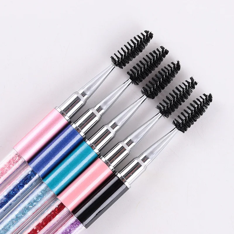 100Pcs Acrylic Diamond Rod Eyelashes Brush Nylon Wool Spiral Brush Brush  Eyelashes  Eyelashes Eakeup Brush Brush Beauty Tools