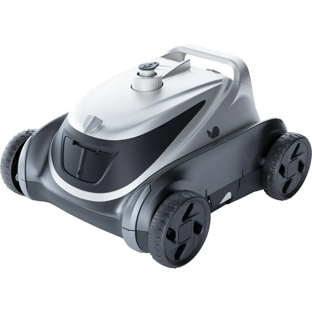 500P Cordless Robotic Pool Cleaner, Bluehole Suction 2.5H Fast Charge, 140 Mins Runtime for Above Ground Pool Up To 1076 Sq.Ft