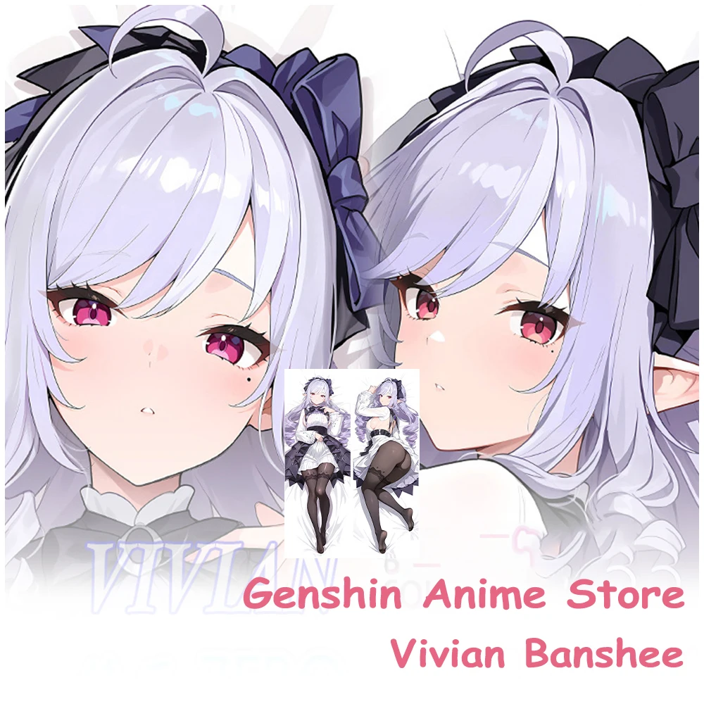 

Dakimakura Vivian Banshee, наволочка для всего тела, реквизит для косплея, аниме, двухсторонний принт, Zenless Zone Zero Otaku, наволочка