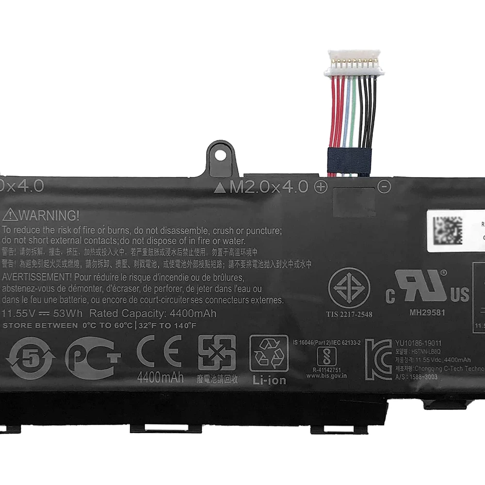 Imagem -04 - Apexway 53wh 11.55v Bateria do Portátil para hp Elitebook 830 835 840 g7 Cc03xl g8 Mt32 Mt46 Hstnn1b9f L77608-1c L77622541