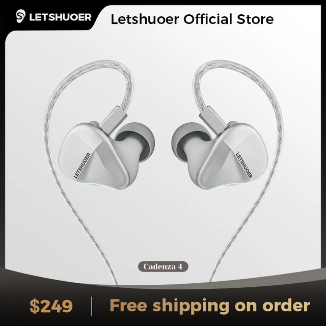 LETSHUOER Cadenza4 有線イヤホン 中華イヤホン リケーブル可能 【公式