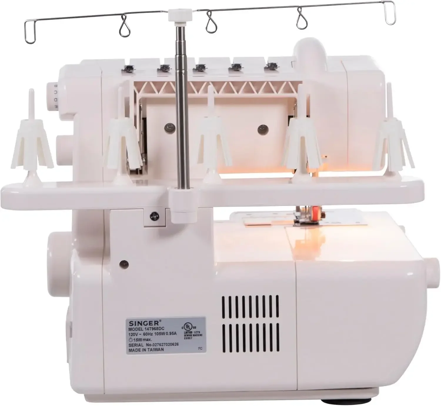 Professional 14T968DC Serger Overlock with 2-3-4-5 Stitch Capabilit 1300 Stitches per minute & Self Adjusting Sewing Made Easy