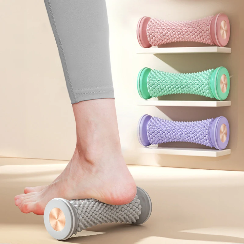 

Foot Masajeadores Muscular Yoga Roller Massage Ball Plantar Fascia Roller Muscle Relaxation Care Plastic Manual Foot Massager