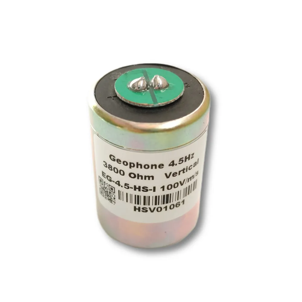 High Sensitivity Geophone 4.5Hz Vertical Seismic Geophone 4.5 Hz EG-4.5-HS-I, Sensitivity 100V/m/s