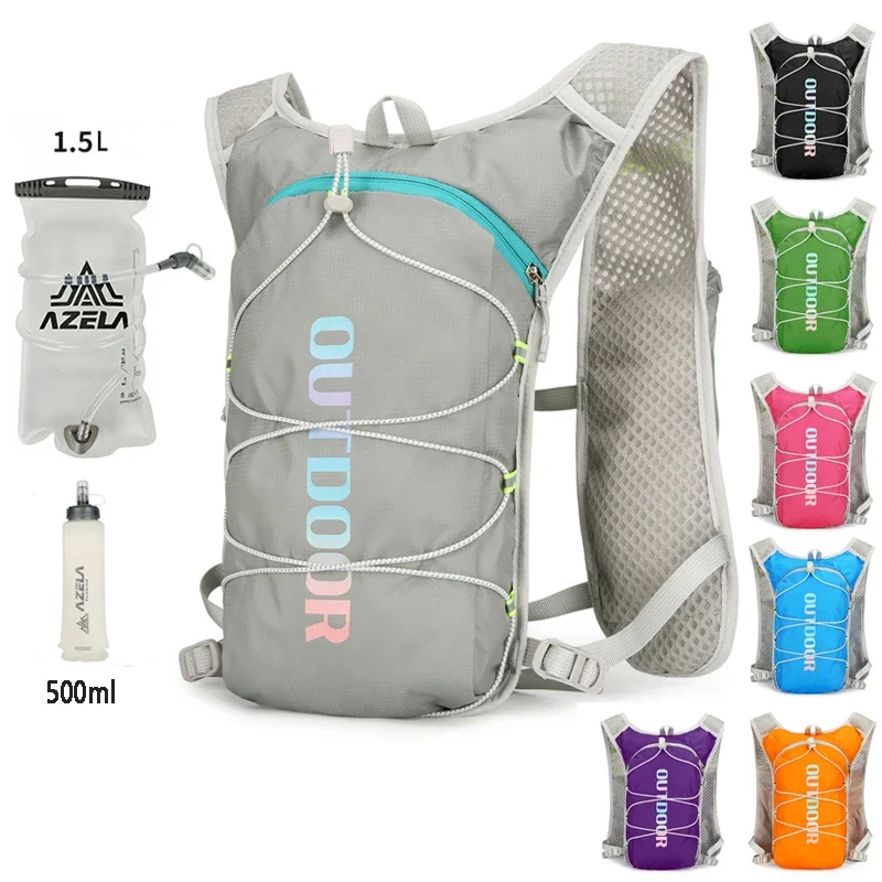 

Bicycle Backpack Running Hydrating Vest Backpack For Men And Women Outdoor Cycling Hiking Marathon Outdoor Sports Water Bag 1.5L