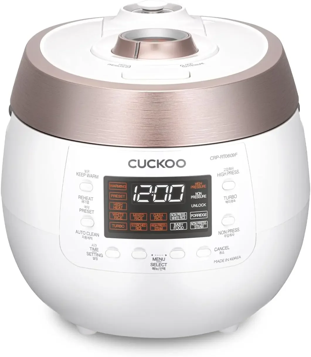 CRP-RT0609FW 6-Cup (Uncooked) / 12-Cup (Cooked) Twin Pressure Rice Cooker & Warmer with Nonstick Inner Pot, 14 Menu Options, Saf