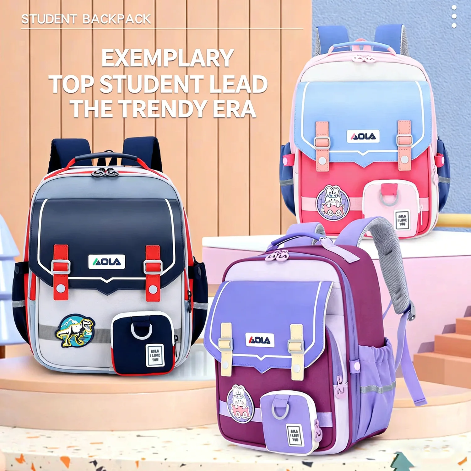 

Регулируемый детский школьный рюкзак «Снова в школу» для мальчиков и девочек, легкий эргономичный дизайн, водонепроницаемая сумка для начальной школы