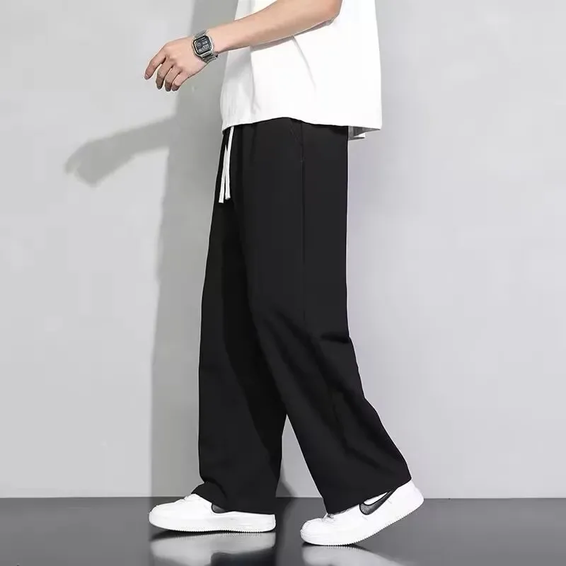 

Spring and Autumn New High Street Sports Student Straight Leg Wide Leg Pants Trendy Versatile Loose Large Casual Summer Pants