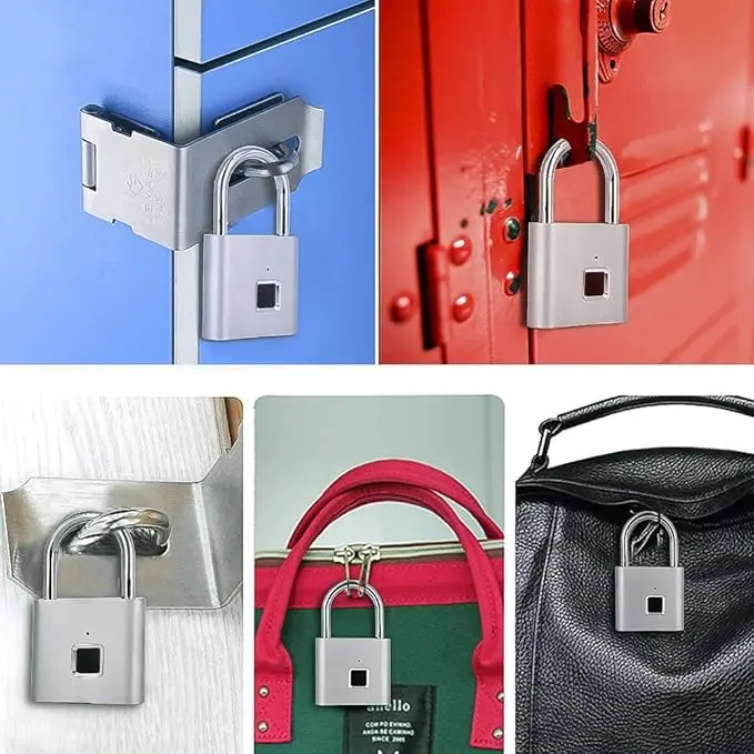 

1Pcs Perfect for Securing Suitcases and Luggage, Mini Smart Fingerprint Padlock, Anti-Theft Protection