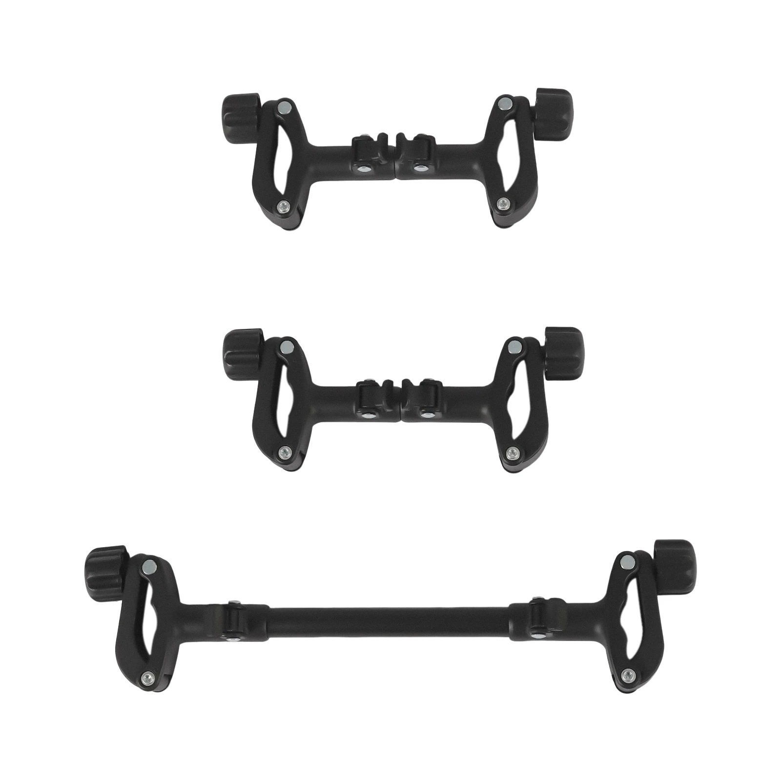 NUOVO Connettore per Passeggino, Connettore Universale per Passeggino Doppio, Accessori Regolabili per Gemelli (2 Passeggini Corti + 1 Lungo)