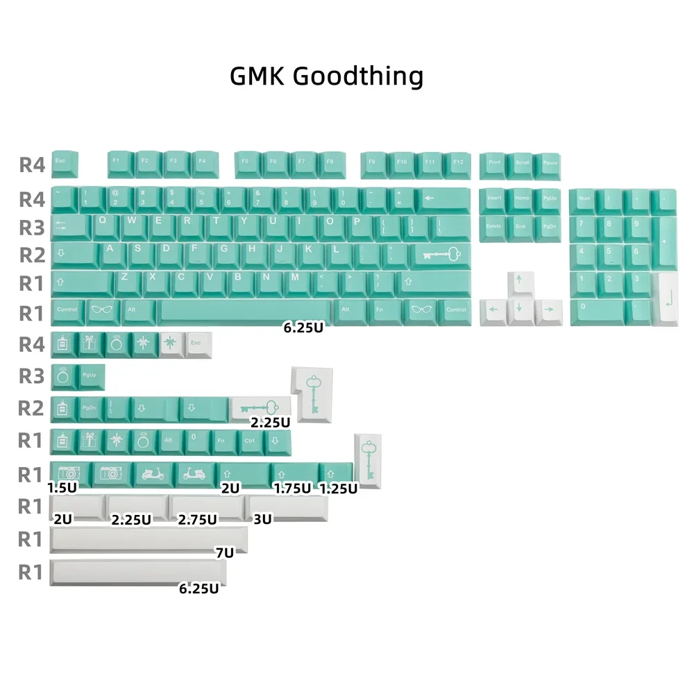 

GMK Keycap Clone Mountaineering PBT Keycap Cherry Profile DYE Subbed For GH60 61 64 68 75 84 96 104 108 Mechanical Keyboard