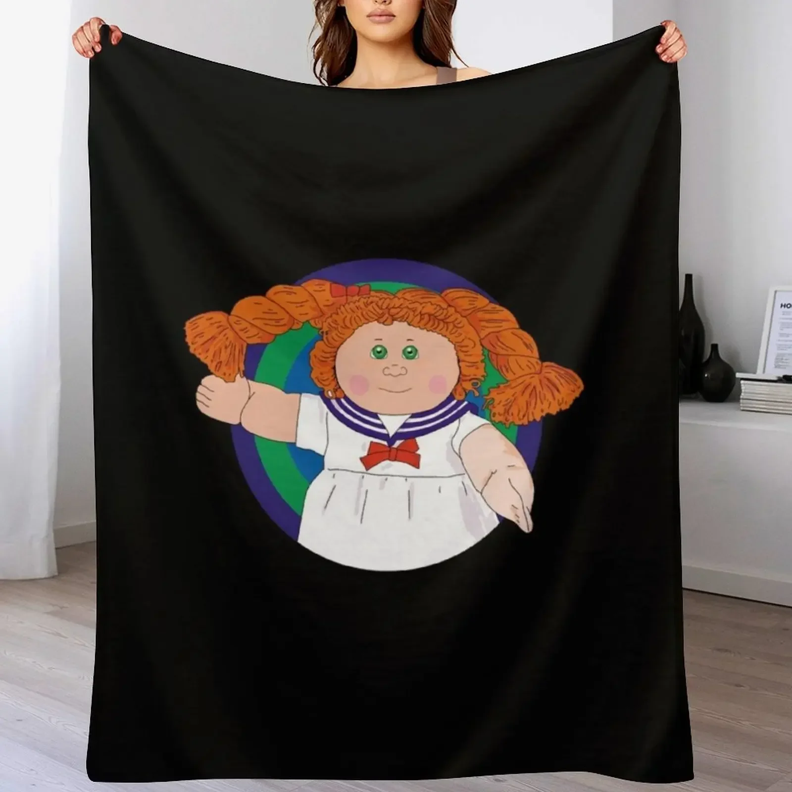 Marine Cabbage Patch Throw Blanket Summer Blankets Sofas Of Decoration Blankets