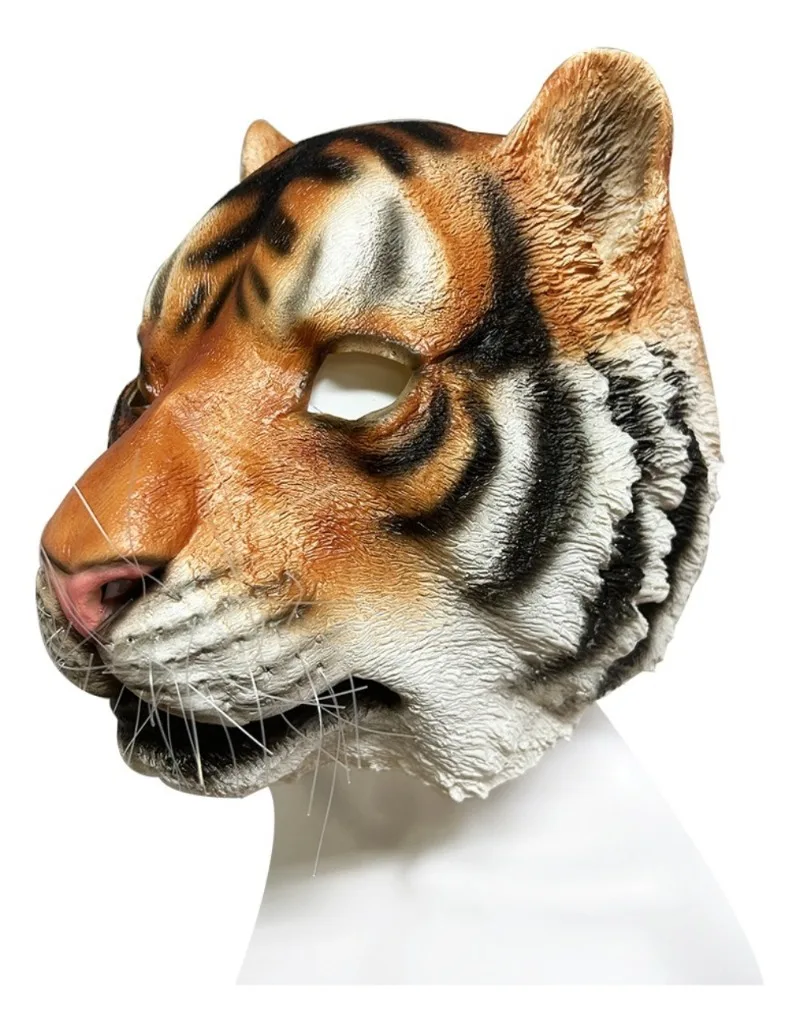 성인 무서운 호랑이 할로윈 동물 라텍스 마스크