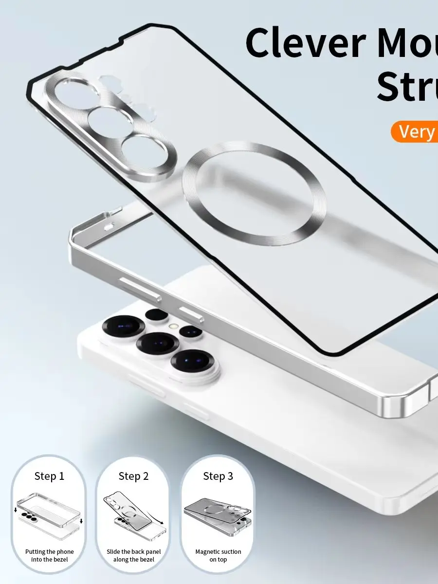 Etui Matowe z Metalową Ramką Slim Kompatybilne z MagSafe Odporne na Wstrząsy do Red Magic 10 Pro/10 Pro+ Plus — zdjęcie produktu 7