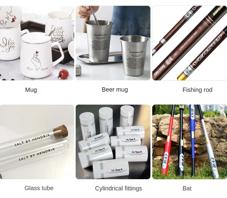 DL-QM-D80 High Precision Manual Pen Curved Screen Printing Machine Easy to Operate Cylindrical Screen Printer