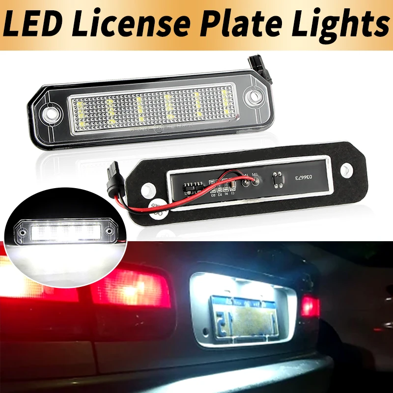 2PCS LED Number License Plate Lights Canbus ​For Honda Civic Coupe 96-98 CR-X del Sol 95-98 Integra SJ 96-98 Car Accessories