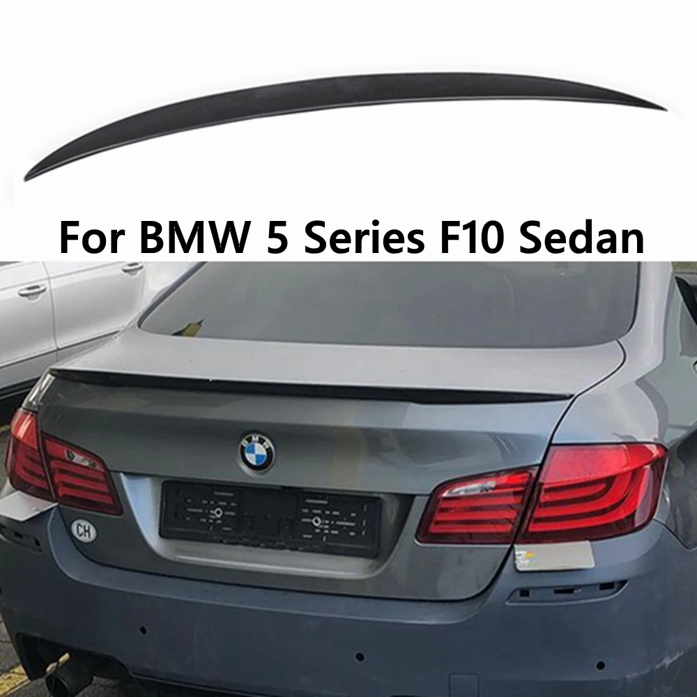 

For BMW 5 Series F10 F18/F10 M5 Sedan P Style Carbon fiber Forged carbon Rear Spoiler Trunk wing 2009-2017