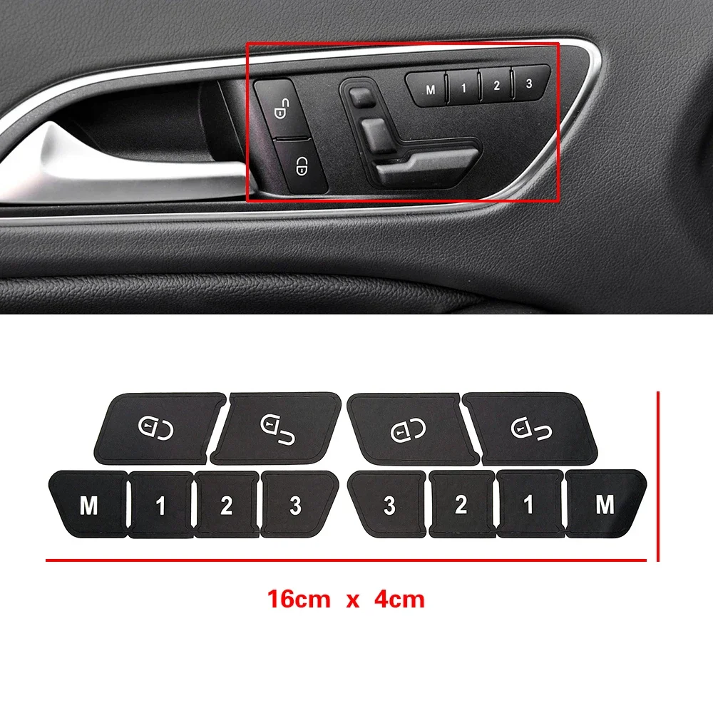 For Mercedes Benz C Class W204 C180 C200 C220 C300 2007 2014 Car Steering Wheel Door Lock Window AC Button Repair Sticker Decal