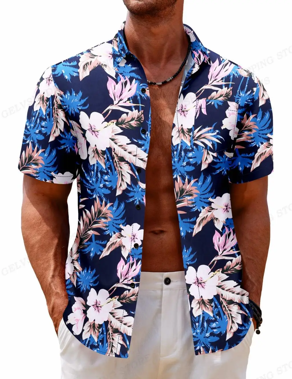 Floral Hawaiian Shirt Flower 3d Printed Shirts Men\'s Women\'s Beach Blouse Men\'s Vocation Lapel Shirts Cuba Camisa Clothes Male