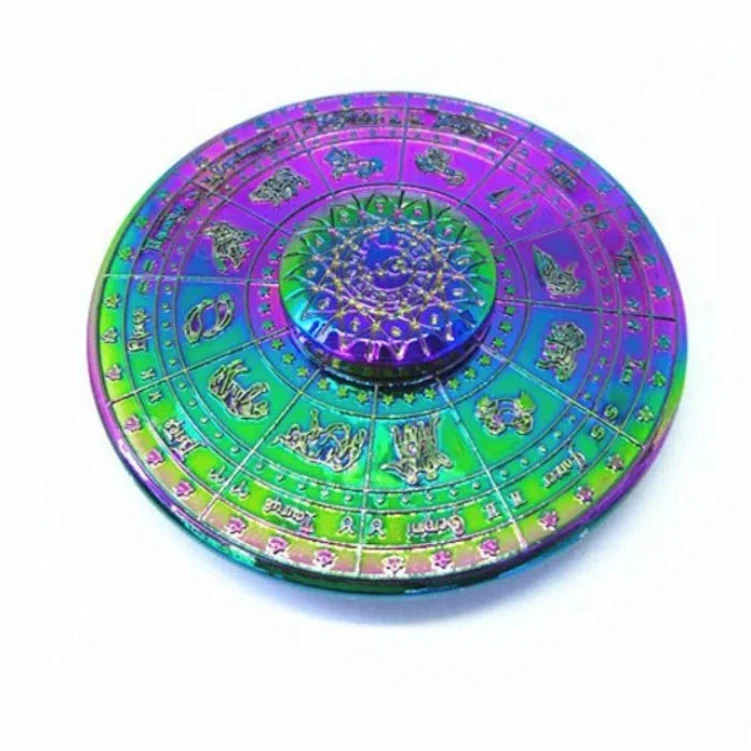 Boussole de destin Astrolabe Fidget Spinner rotatif lisse signes du zodiaque Fidget Spinner Constellations réduction de la pression