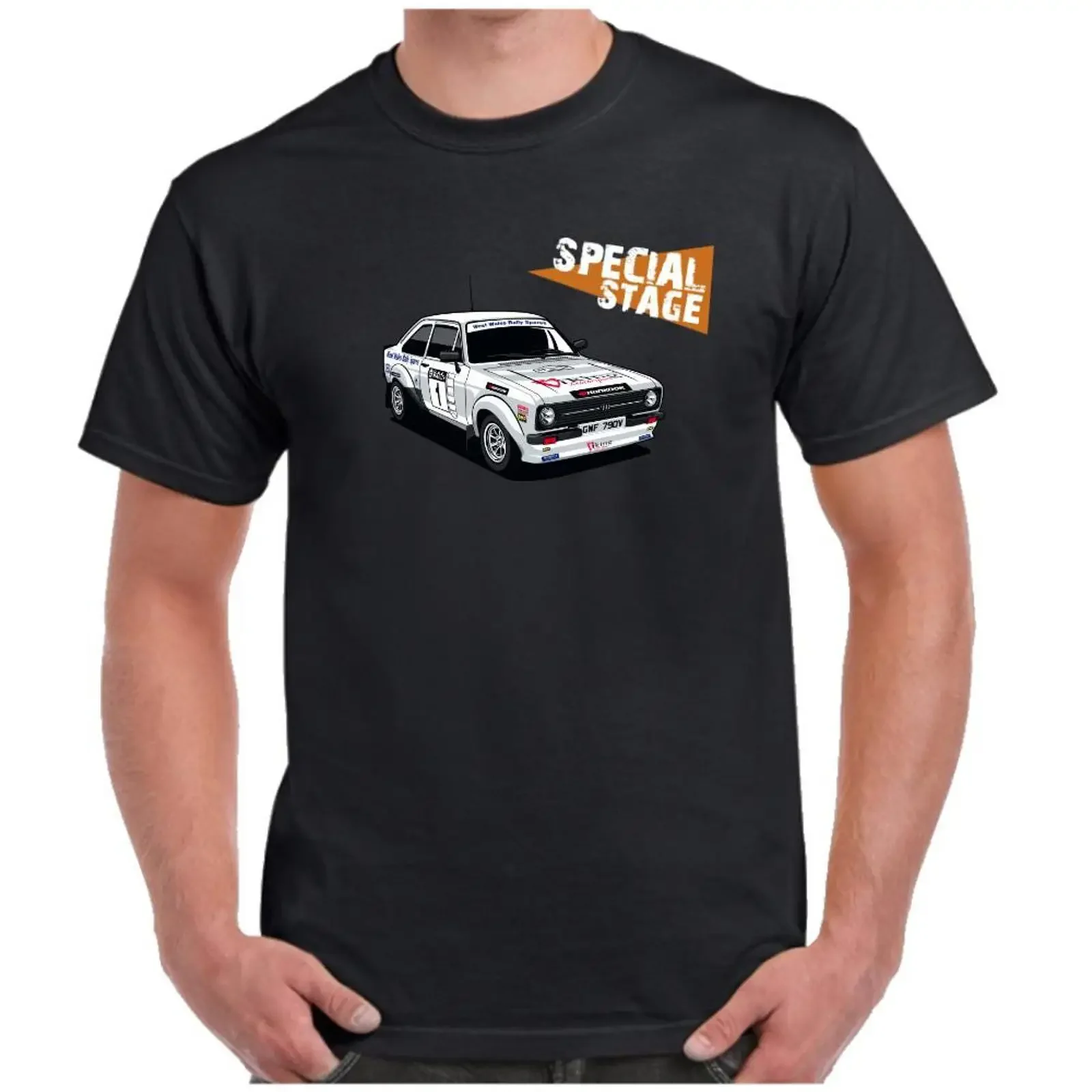Gwydaf Evans Mk2 Escort Rally T Shirt Special Stage Design vintage Washed Versatile Breathable Top For Everyday Wear streetwear