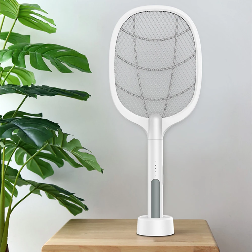 Electric Bug Zapper USB Rechargeable Fly Swatter Large Bug Zapper Racket for Indoor Outdoor